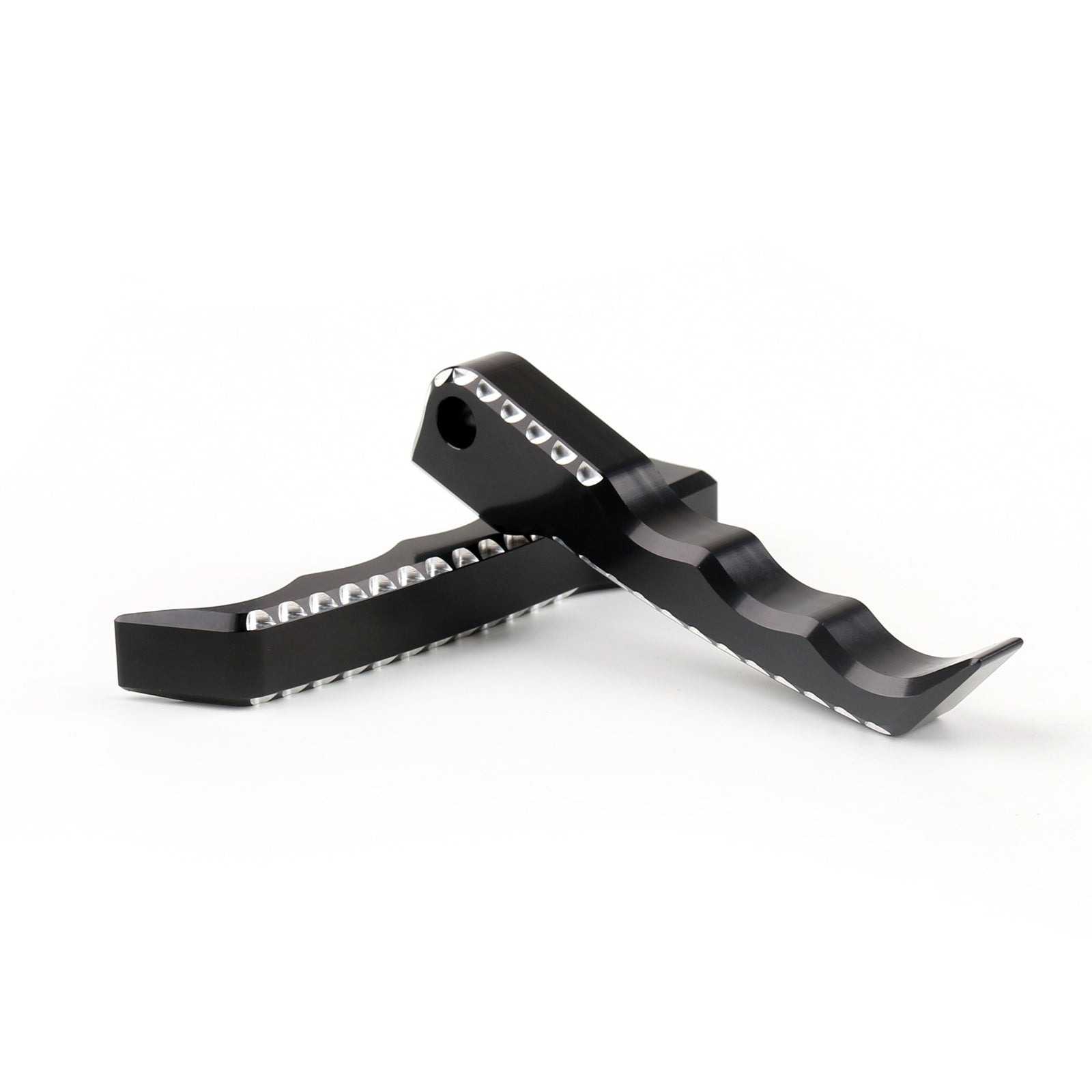 Pegs de apoio para os pés traseiros do passageiro para Suzuki GSXR 1300 Hayabusa 2008-2015 Black Generic