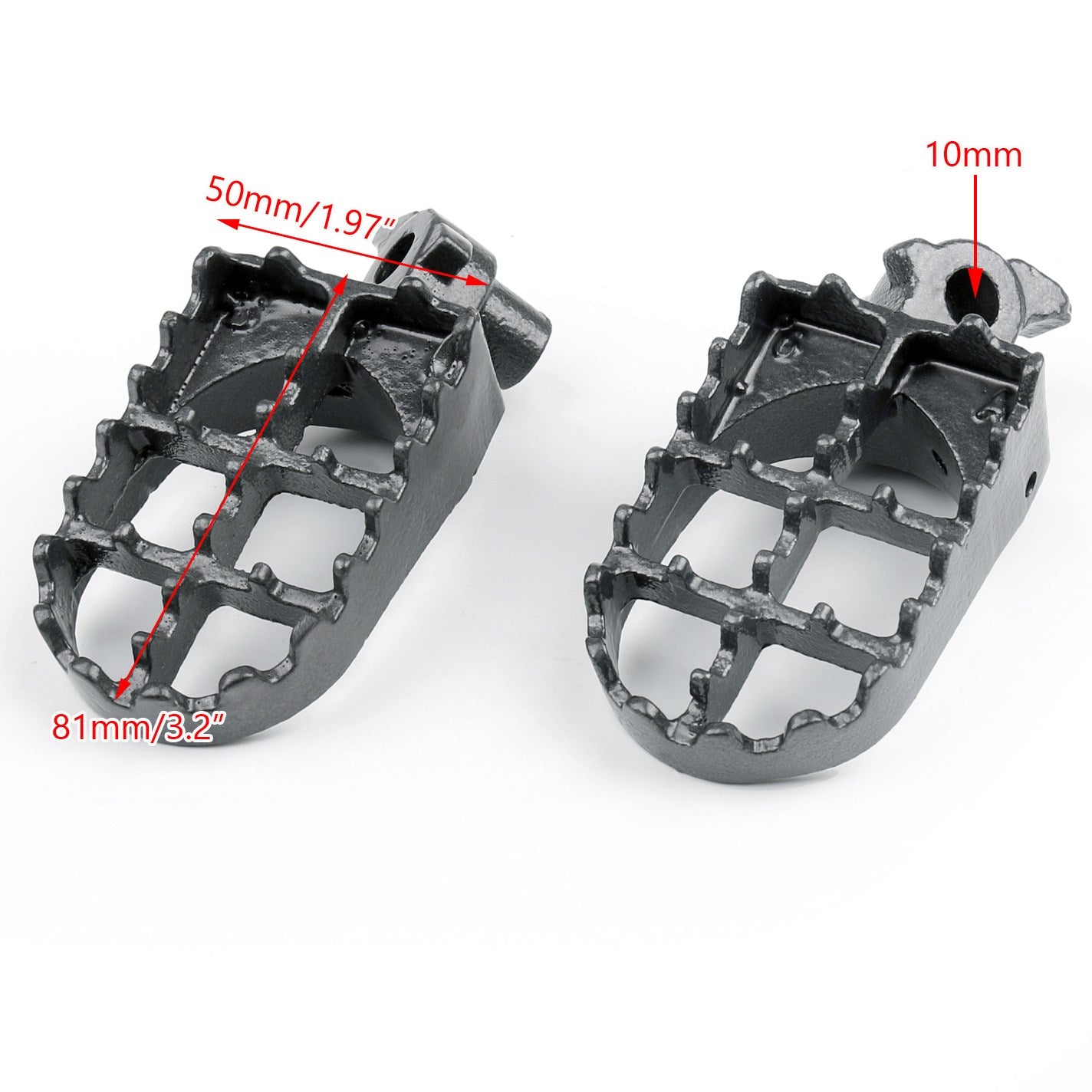 Voetsteunen voor Honda CR 125 250 500 Yamaha YZ125 250 WR4 Generiek