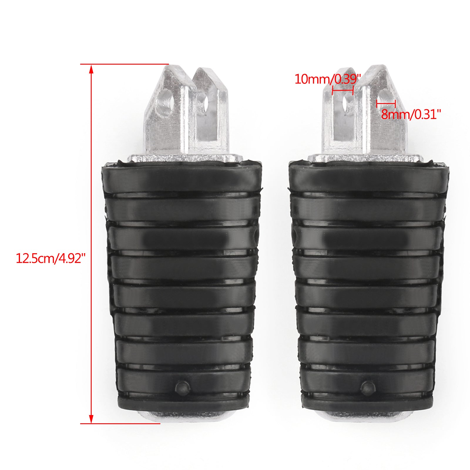 Reposapiés delantero para Yamaha Virago XV125 97-00 XV250 88-13 XV400 91-94 genérico