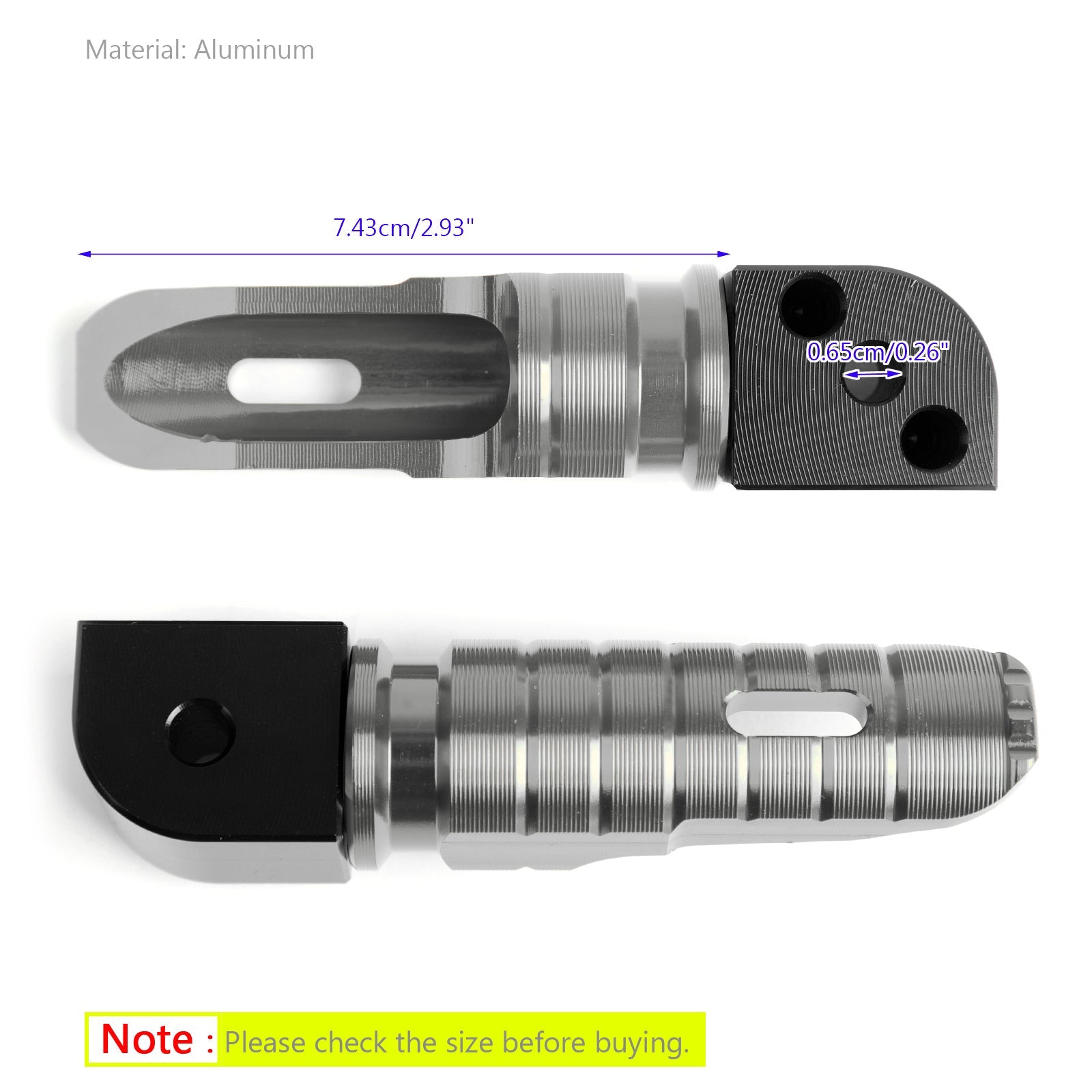 Zadné chodníky pre Kawasaki Ninja 650 1000 Z800 Z900 Z1000 Z750R ZX6R ZX10R Generic