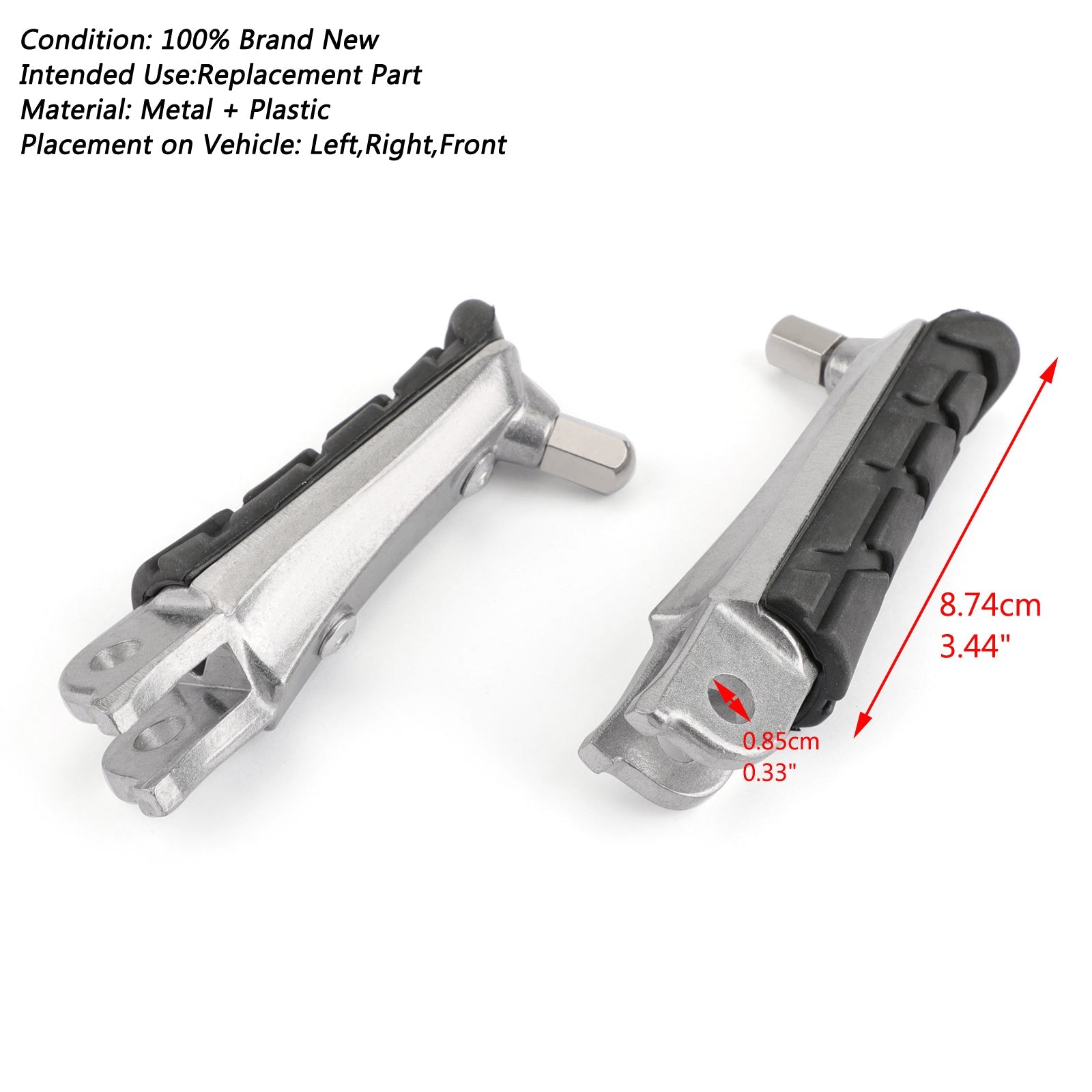 Voorste voetsteunen Voetsteun voor Honda CB250 CB600F HORNET 250 600 CBR600F NC700 Generiek