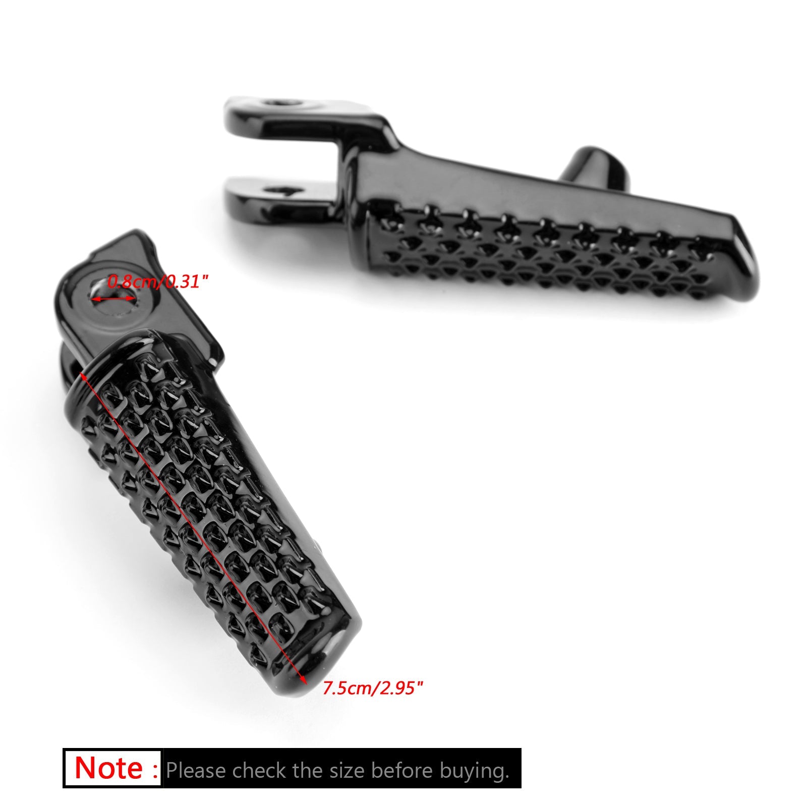 Front Foot Peg Footstöd för Honda CB1000R CBR 600 RR CBR1000RR VTR1000 VTR1000S Generic