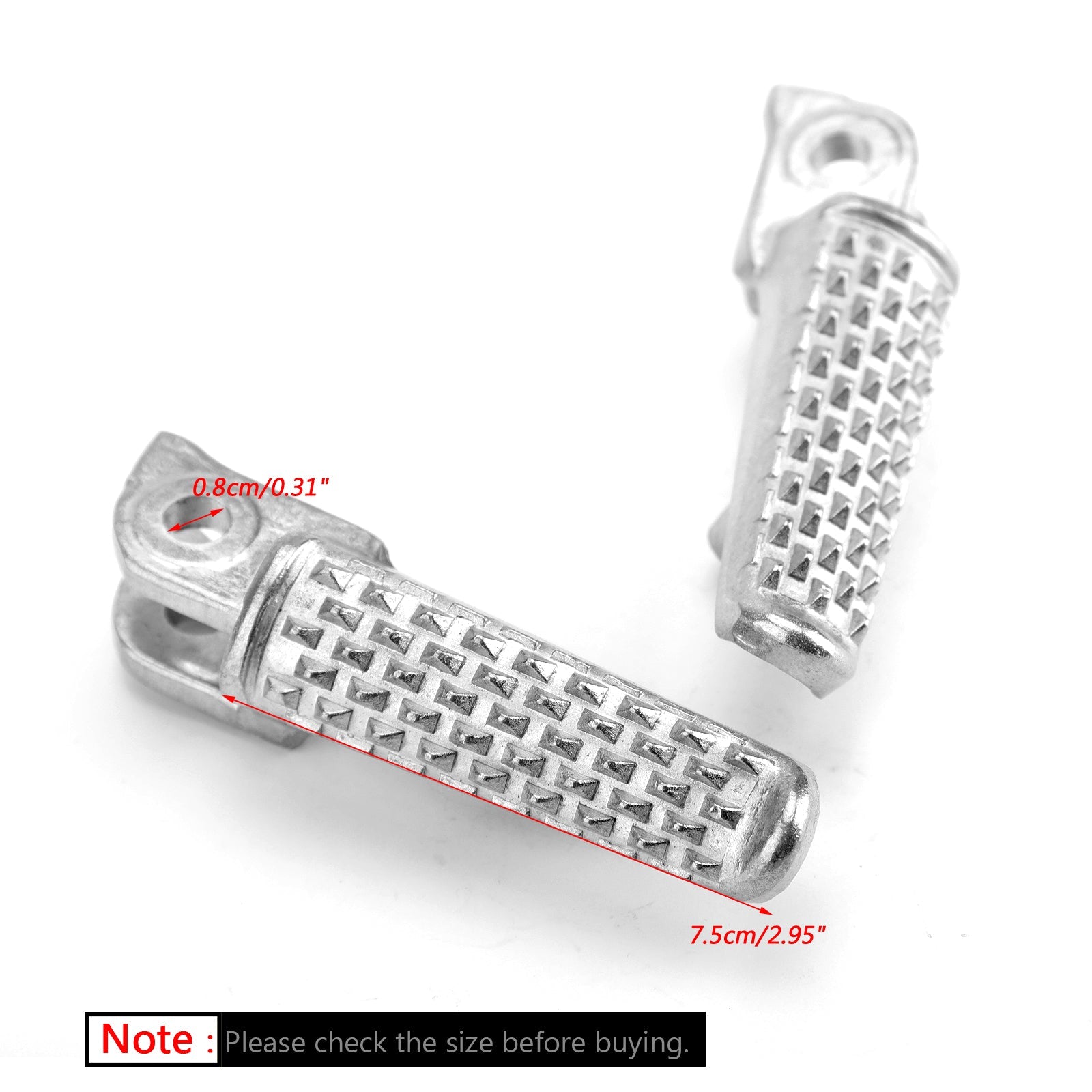 Front Foot Peg Footstöd för Honda CB1000R CBR 600 RR CBR1000RR VTR1000 VTR1000S Generic