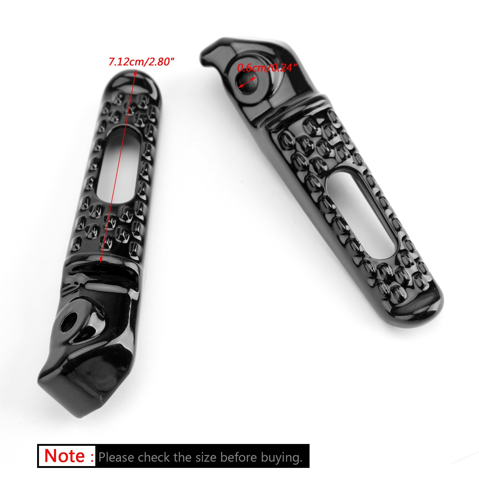 Achterste voetsteun voetsteun voor Honda CB1000R CBR 600 RR CBR1000RR VTR1000 VTR1000S Generiek