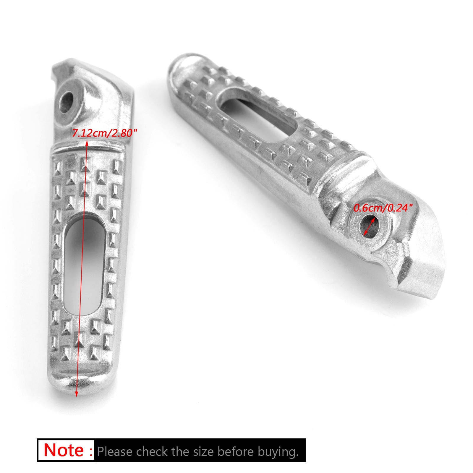 Achterste voetsteun voetsteun voor Honda CB1000R CBR 600 RR CBR1000RR VTR1000 VTR1000S Generiek