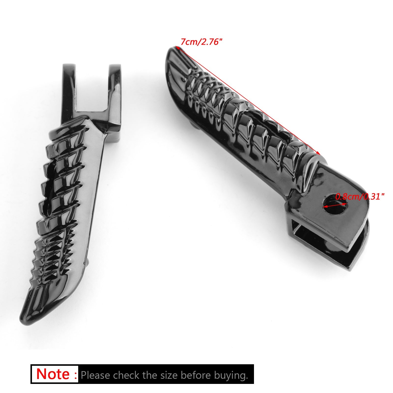 Front Foot Peg Footest för Suzuki GSXR600 GSXR750 2006-2014 GSXR1000 2005-2014 Generisk