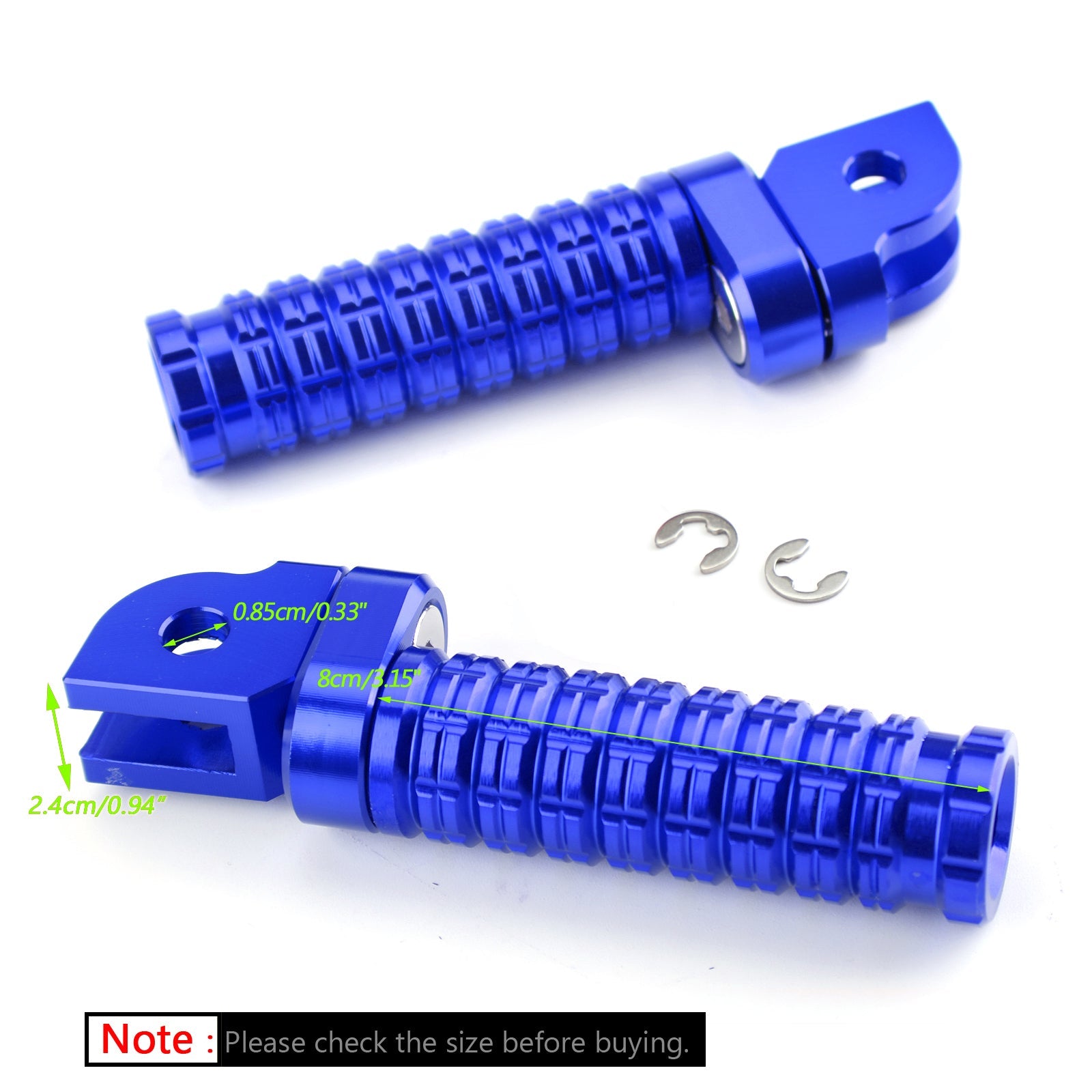 Främre fotpinnar för Yamaha MT/FZ07 MT/FZ09 FZ-6 för Yamaha Yzf R3 R6 R25 R1 Generic