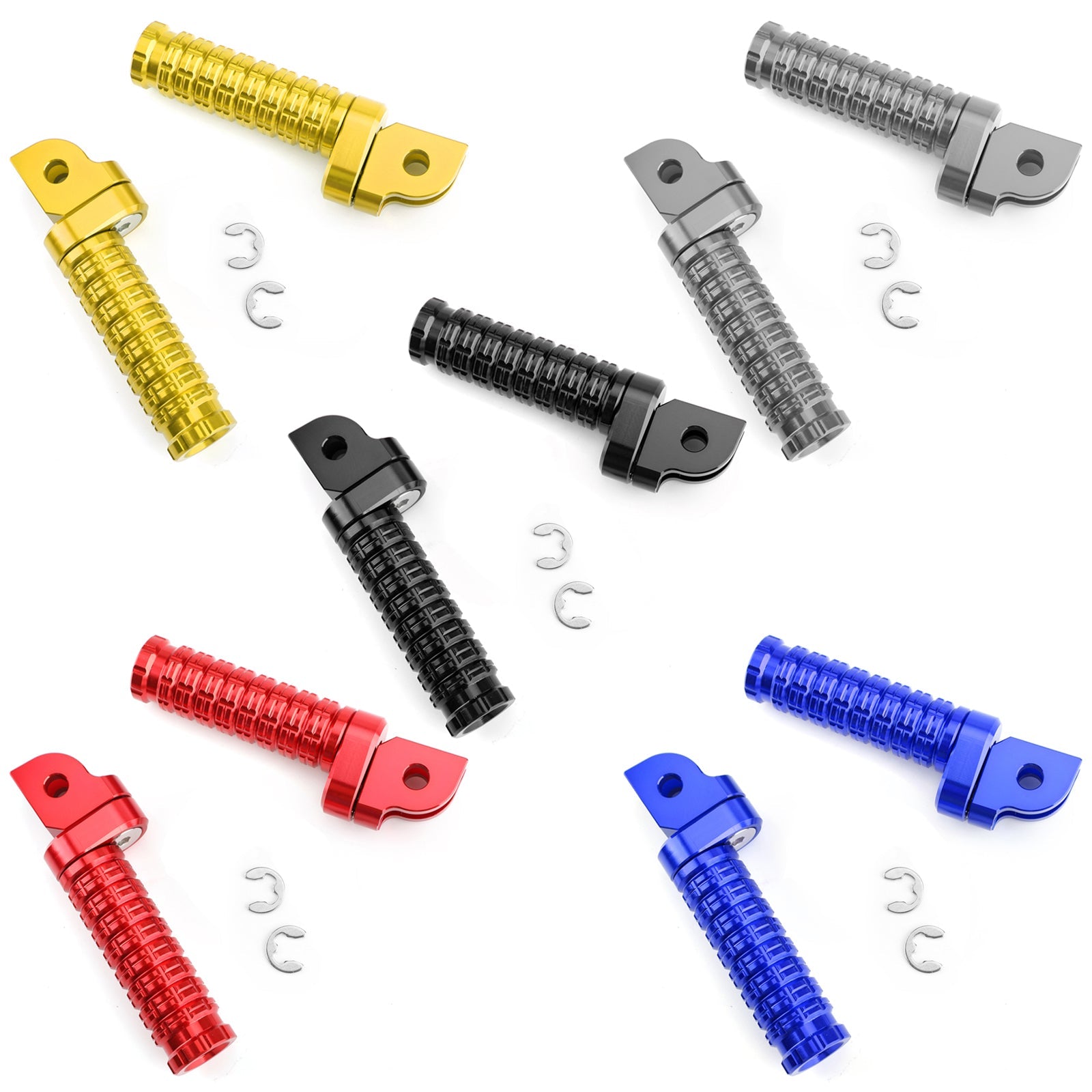 Främre fotpinnar för Yamaha MT/FZ07 MT/FZ09 FZ-6 för Yamaha Yzf R3 R6 R25 R1 Generic