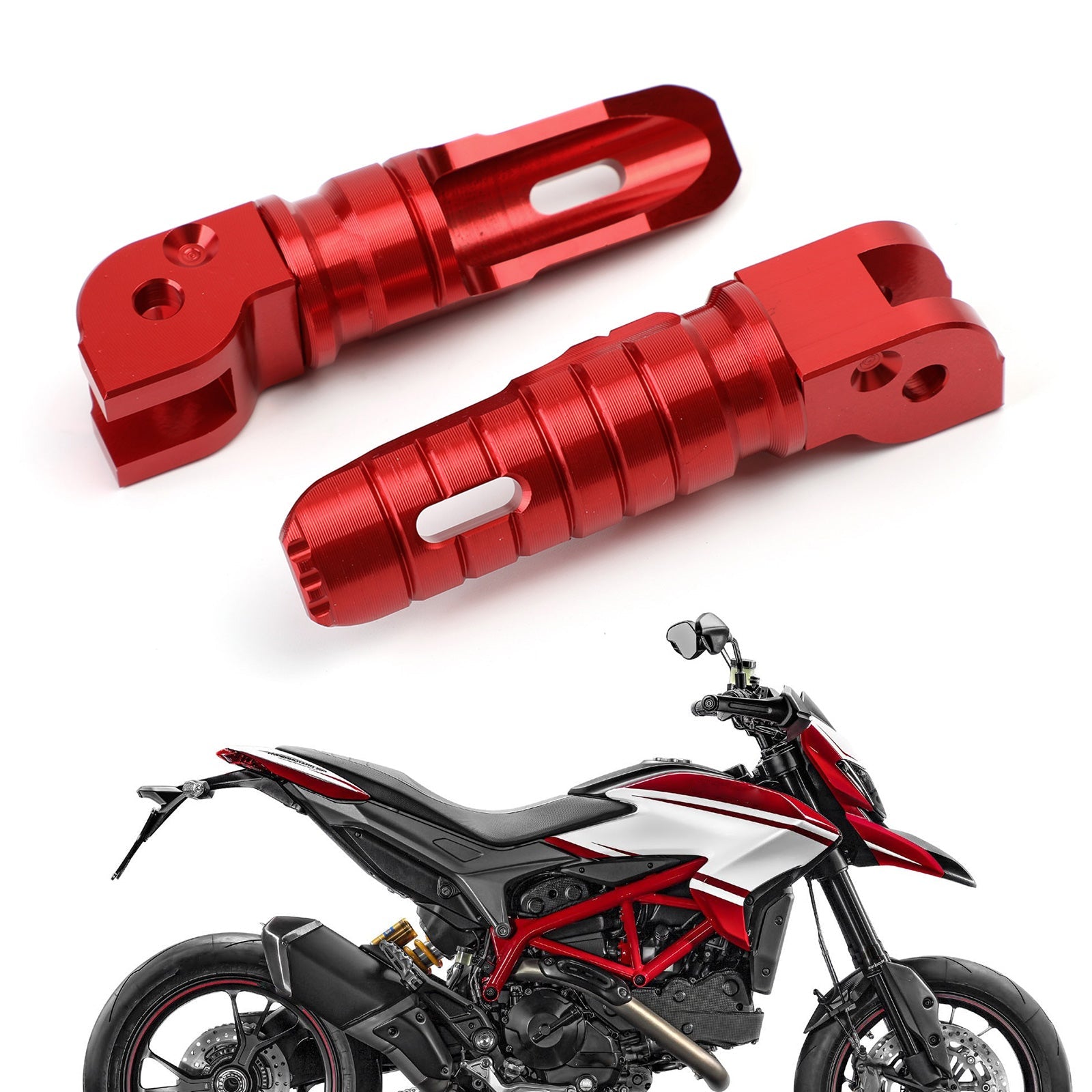 Passasjerens bakre fotstøtter Fotpinn for Ducati 696 08-14 796 11-14 M1100 09-13 Generisk