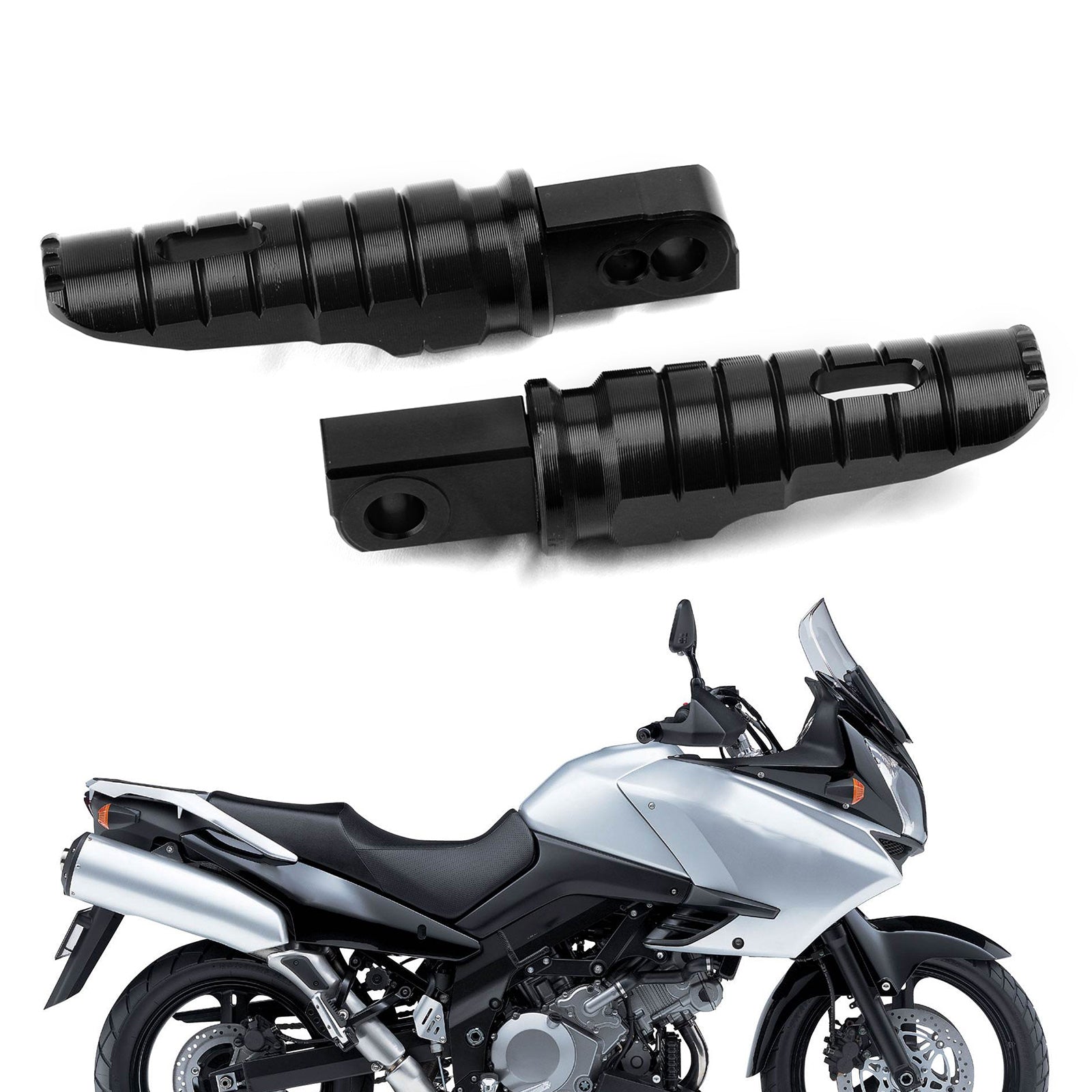 Bakre fotstödsfot PEG för Suzuki DL650 DL1000 V-Strom/XT GSX-S 750 SV650 Generisk