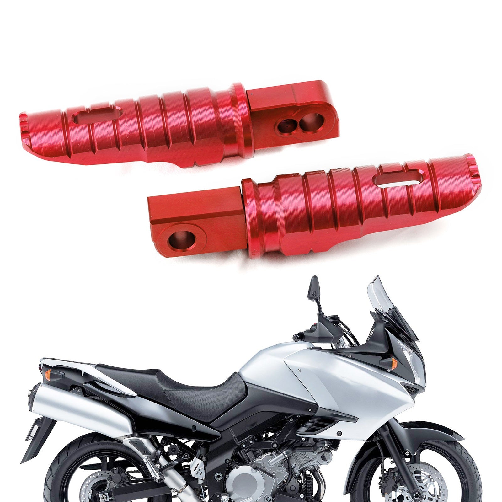 Bakre fotstödsfot PEG för Suzuki DL650 DL1000 V-Strom/XT GSX-S 750 SV650 Generisk