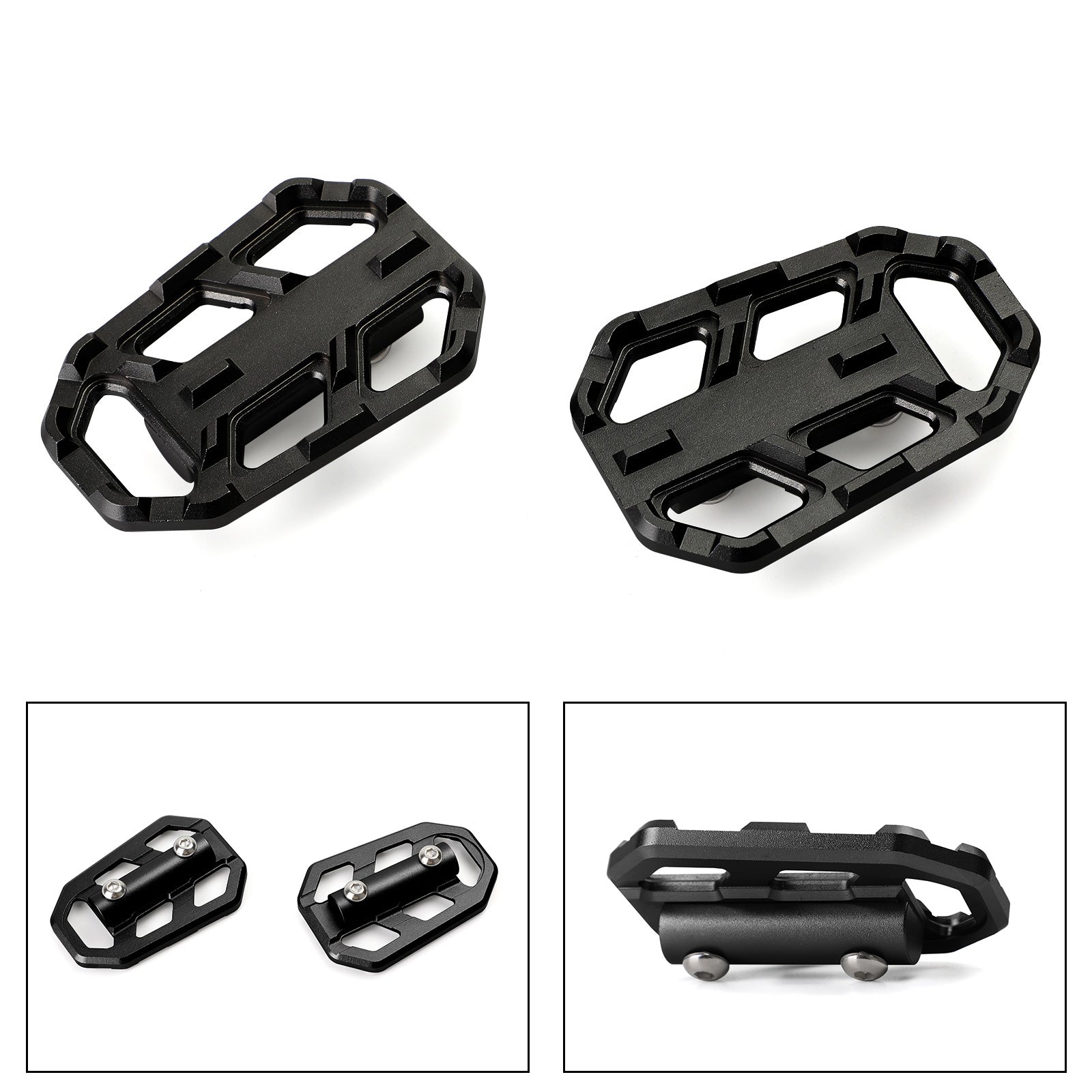 CNC Foot Pegs Footstöd för BMW G310GS 17-19 S1000XR 15-19 R1200GS (Adv.) 13-19 Generic