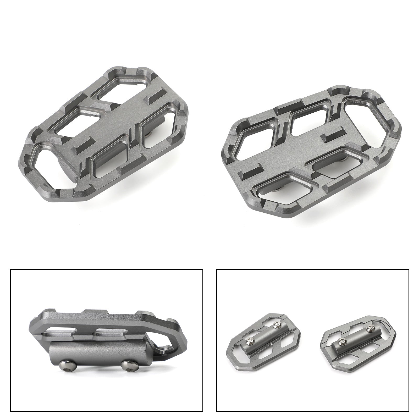 CNC Foot Pegs Footstöd för BMW G310GS 17-19 S1000XR 15-19 R1200GS (Adv.) 13-19 Generic