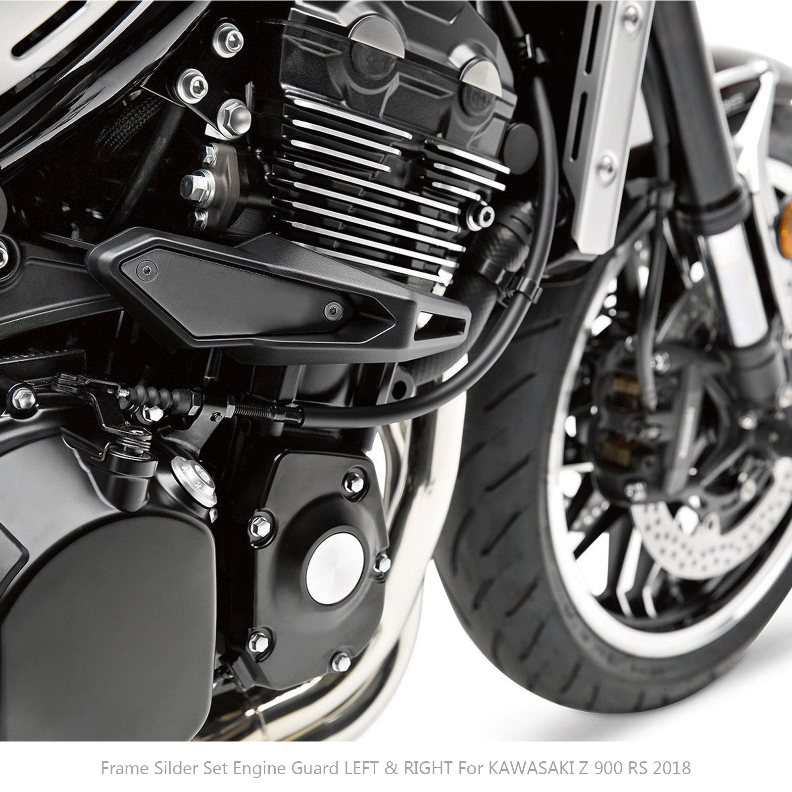 Deslizador de marco SET Protector de protección del motor IZQUIERDO & DERECHO Para Kawasaki Z 900 RS 2018 Genérico