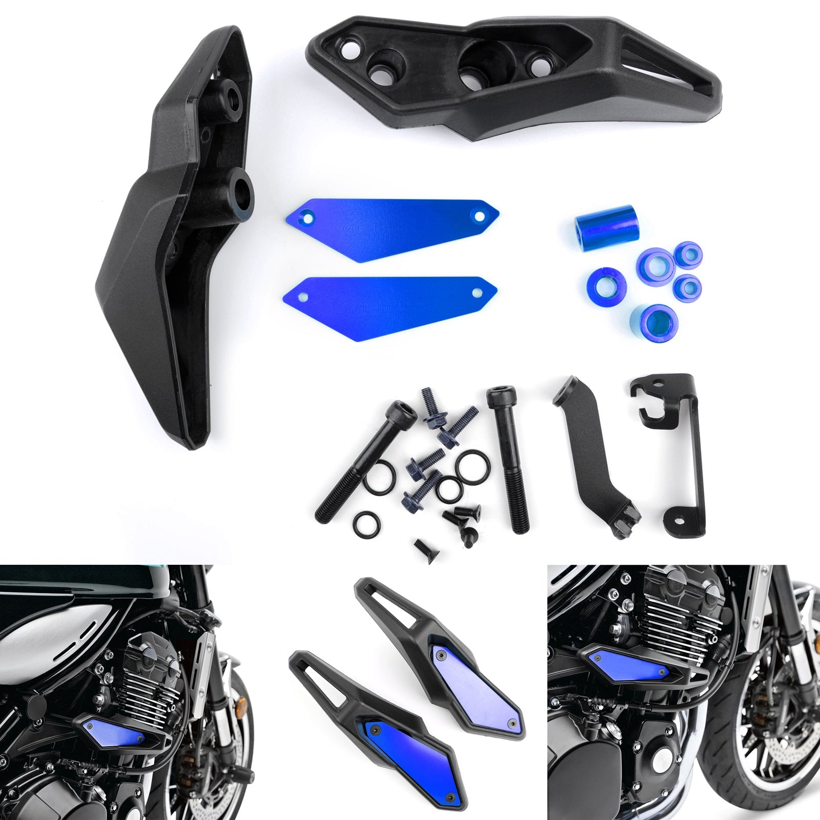 Deslizador de marco SET Protector de protección del motor IZQUIERDO & DERECHO Para Kawasaki Z 900 RS 2018 Genérico