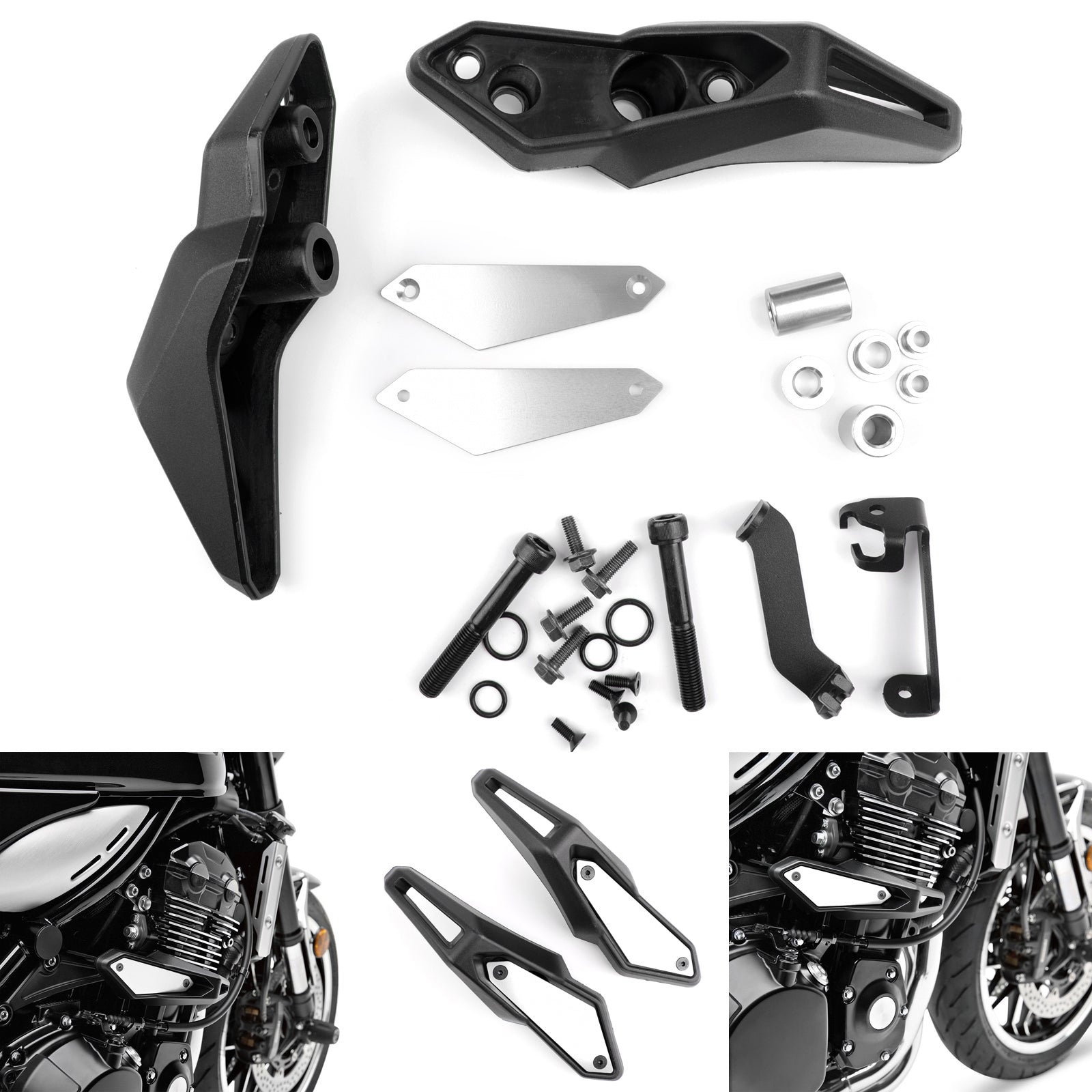 Deslizador de marco SET Protector de protección del motor IZQUIERDO & DERECHO Para Kawasaki Z 900 RS 2018 Genérico