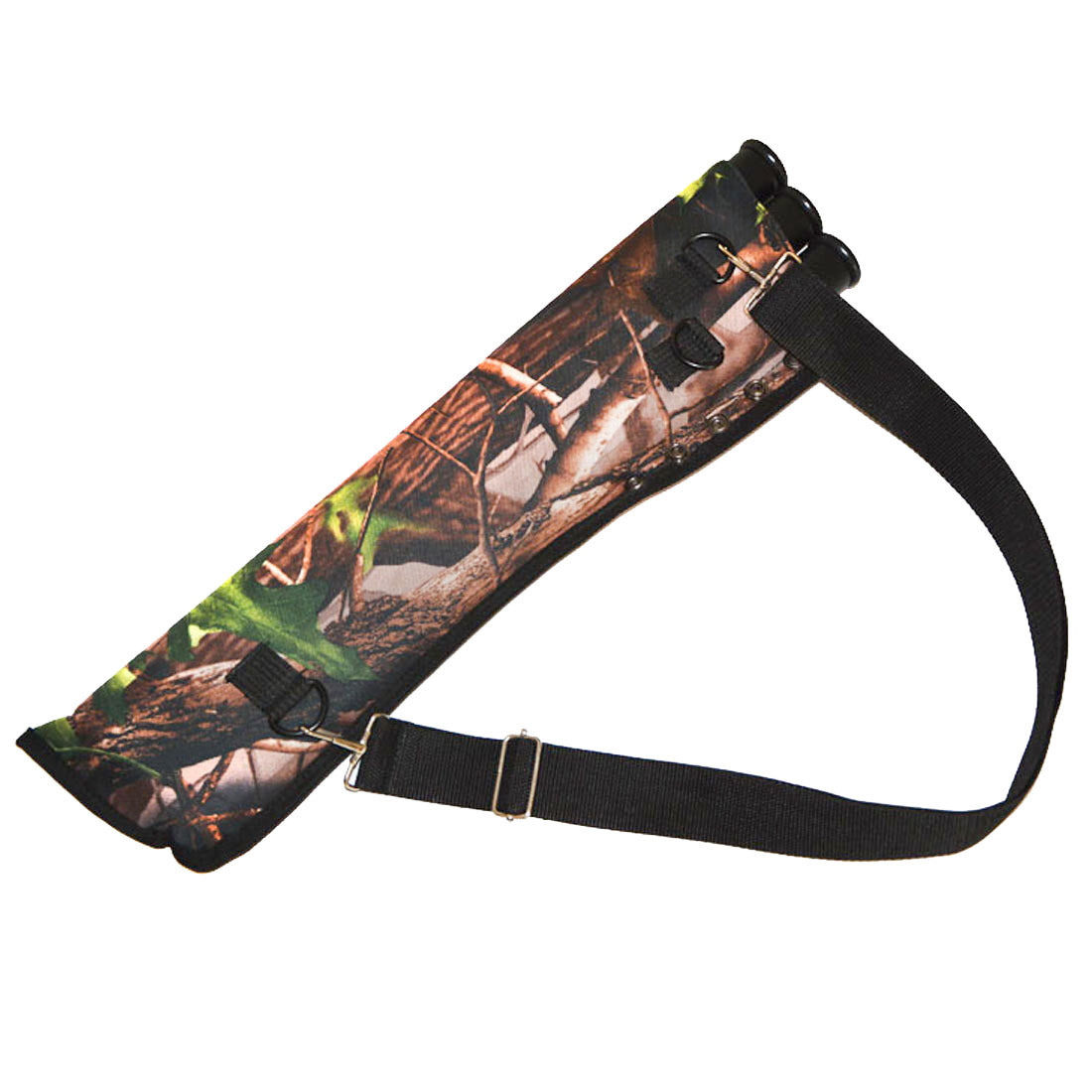 Bueskyting Arrow Quiver Holder 3 Tube Back Waist Shoulder Strap Bag Pose Hunting