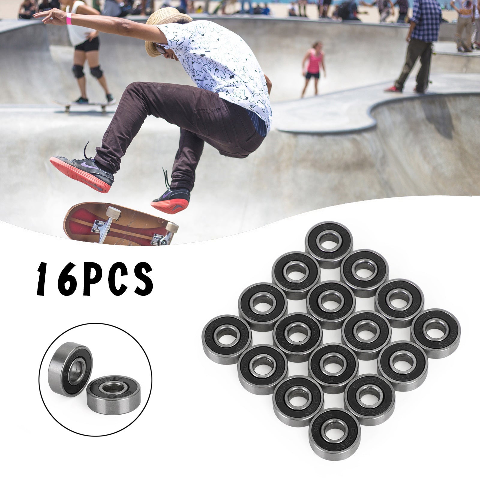 Skateboard Longboard Instalch Airings Precision 608RS ABEC 9 ložisko 8x22x7mm