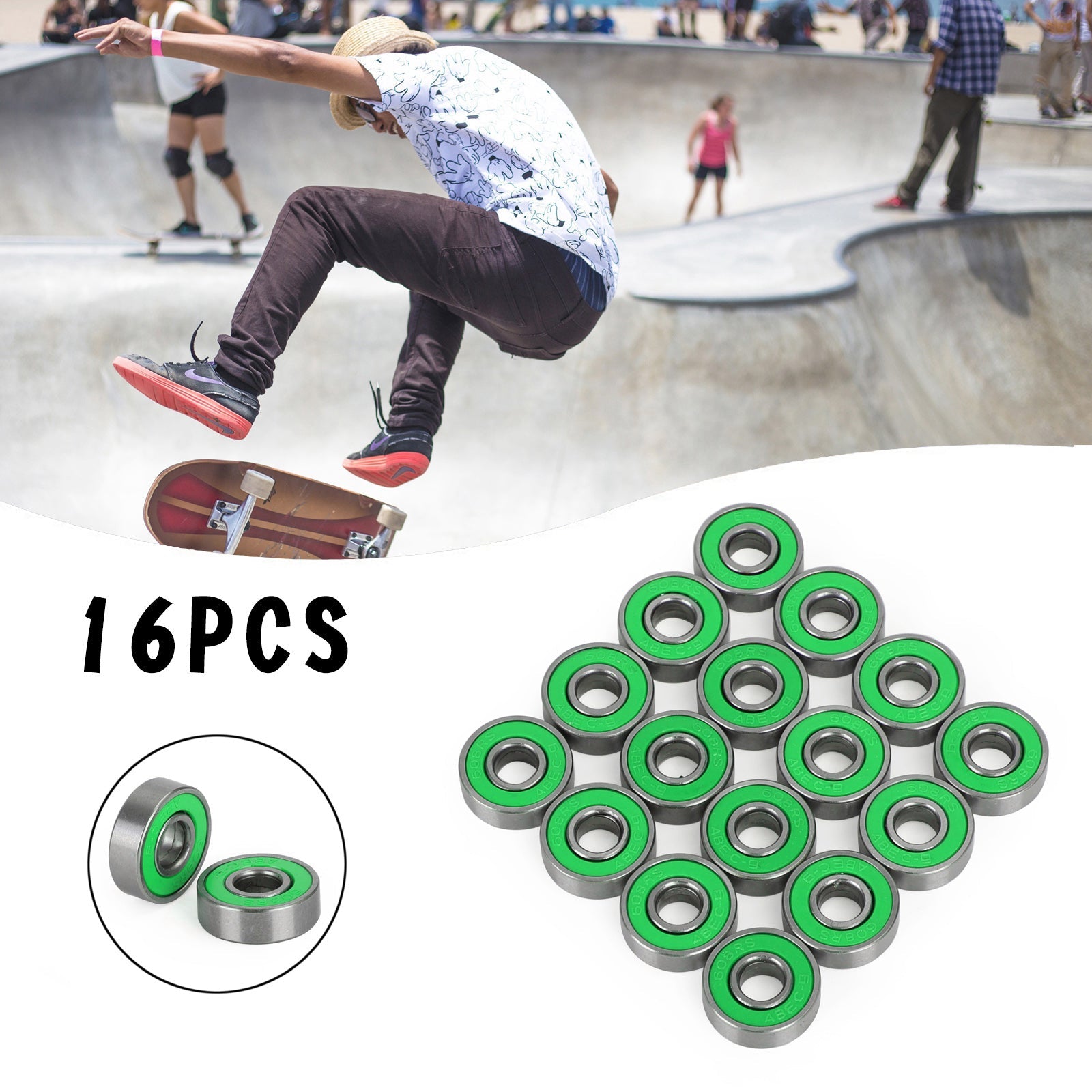 Skateboard Longboard Instalch Airings Precision 608RS ABEC 9 ložisko 8x22x7mm