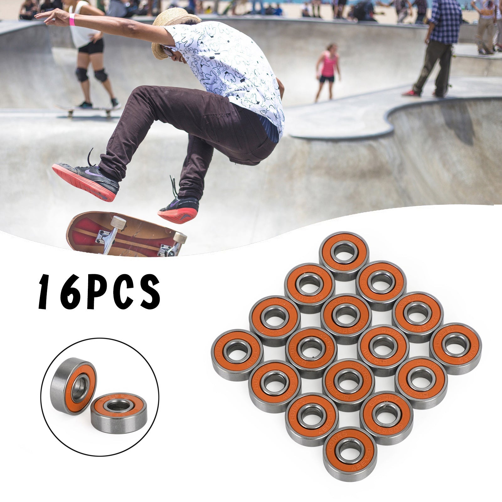 Skateboard Longboard Instalch Airings Precision 608RS ABEC 9 ložisko 8x22x7mm