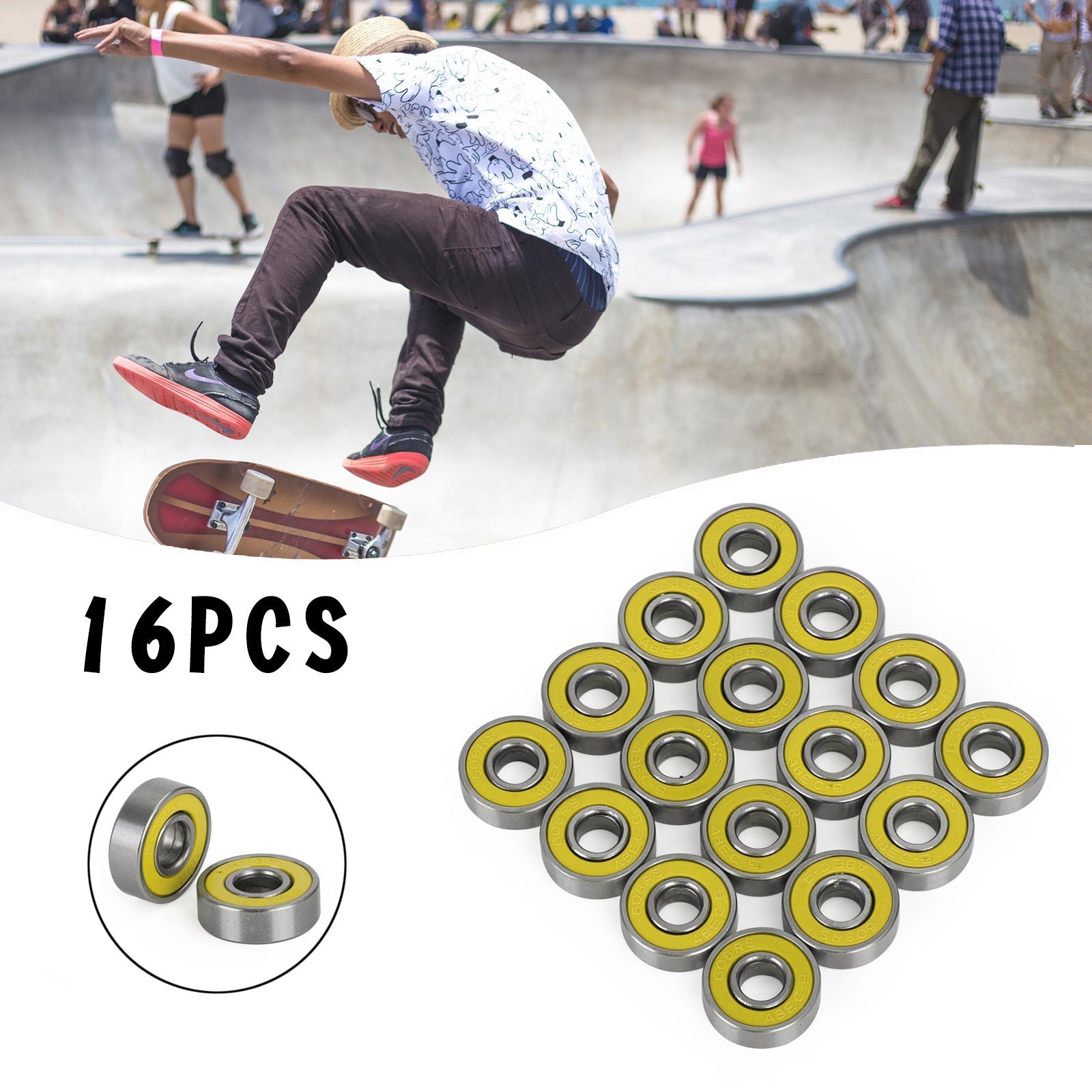 Skateboard Longboard Instalch Airings Precision 608RS ABEC 9 ložisko 8x22x7mm