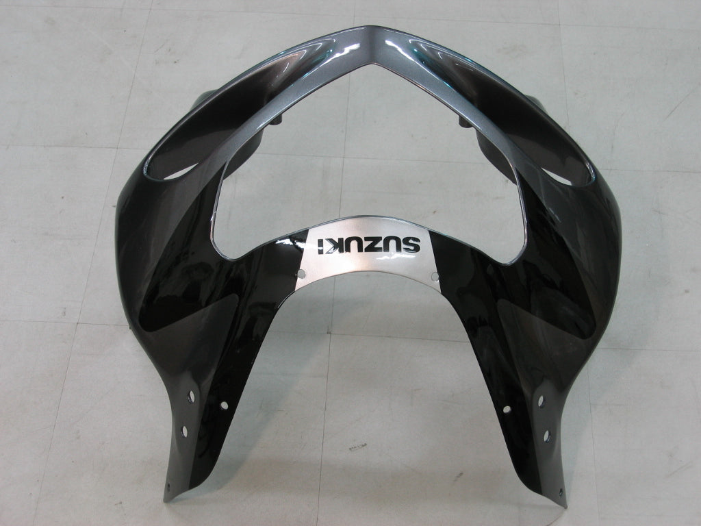 Suzuki GSXR 1000 Prata 2000-2002 & Carenagens Amotopart de corrida pretas