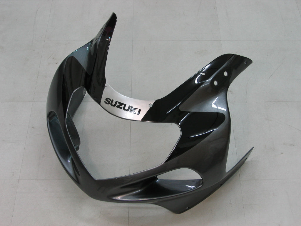 Suzuki GSXR 1000 Prata 2000-2002 & Carenagens Amotopart de corrida pretas