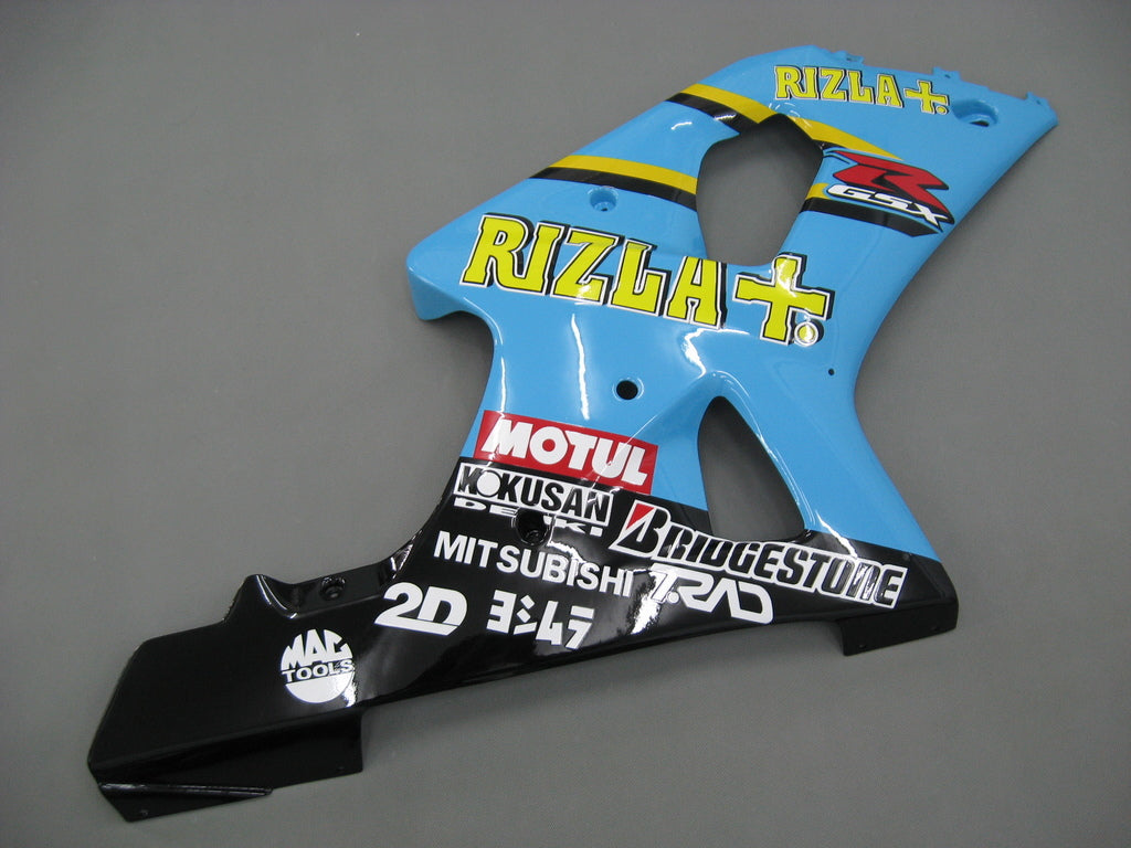 2000-2002 Suzuki GSXR 1000 Blauw Zwart Rizla Racing Stroomlijnkappen Algemeen