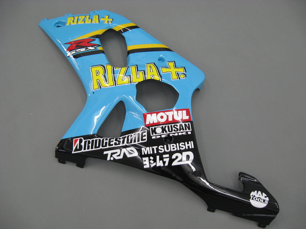 2000-2002 Suzuki GSXR 1000 Blauw Zwart Rizla Racing Stroomlijnkappen Algemeen