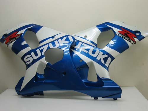 Suzuki GSXR 1000 Azul 2000-2002 & Carenados de carreras GSXR negros genéricos