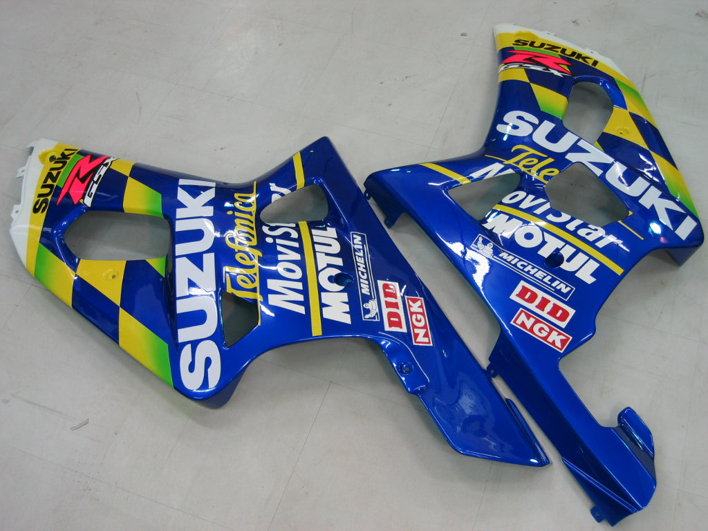 2000-2002 Suzuki GSXR 1000 blauwe Movistar Racing stroomlijnkappen algemeen