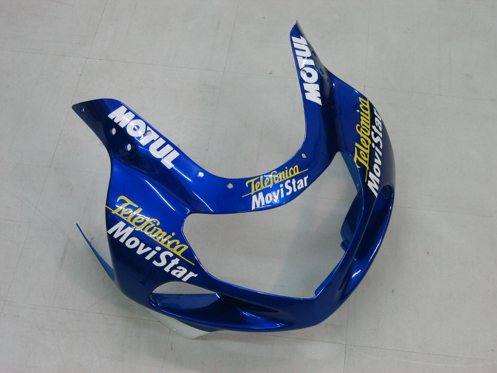 2000-2002 Suzuki GSXR 1000 blauwe Movistar Racing stroomlijnkappen algemeen