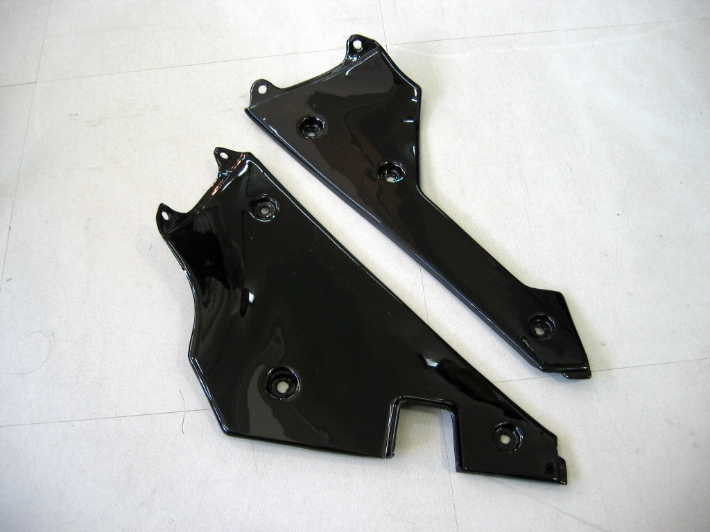 Suzuki GSXR 1000 Plata 2003-2004 & Carenados de carreras GSXR negros genéricos