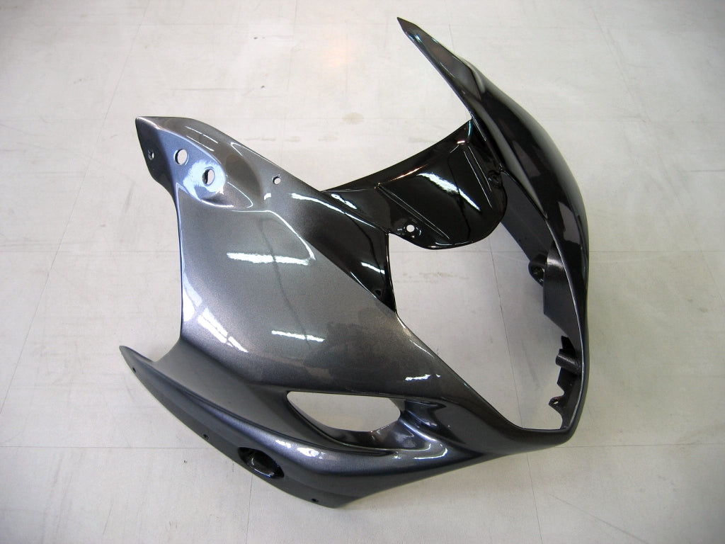 Suzuki GSXR 1000 Plata 2003-2004 & Carenados de carreras GSXR negros genéricos