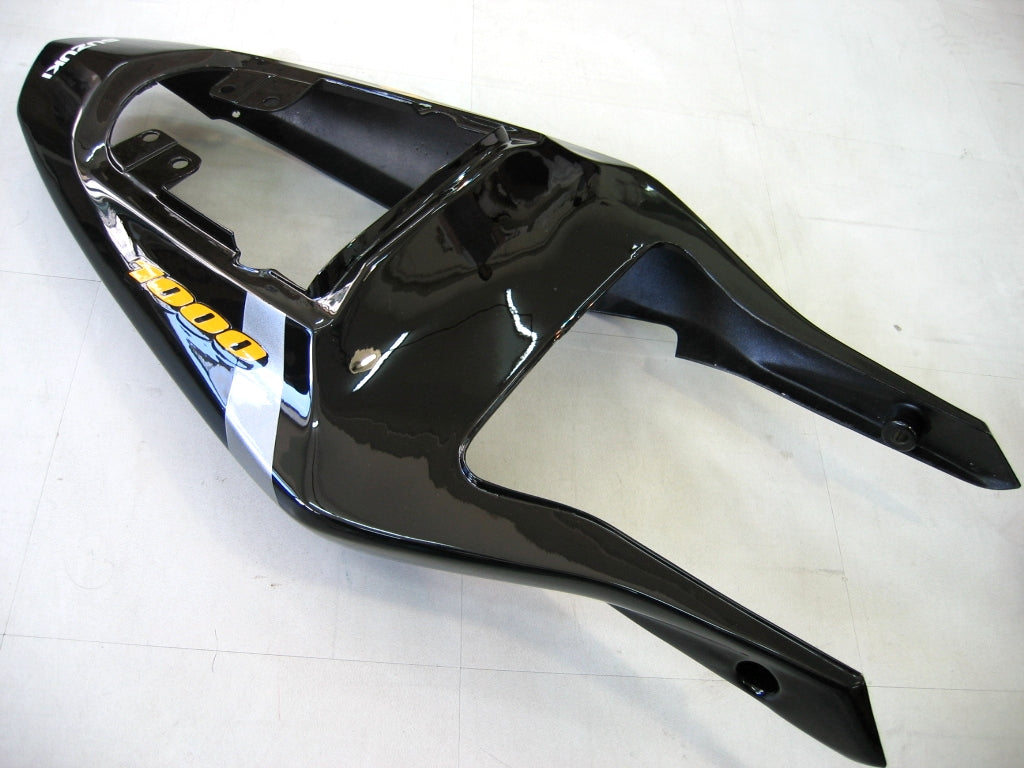 Suzuki GSXR 1000 Plata 2003-2004 & Carenados de carreras GSXR negros genéricos