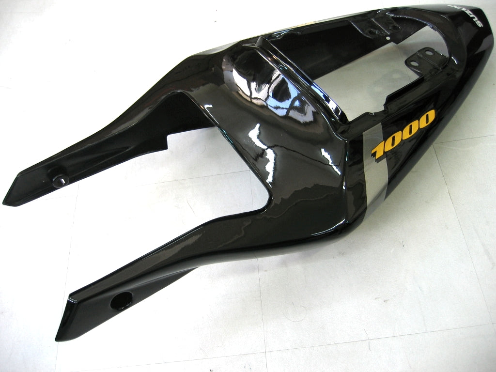 Suzuki GSXR 1000 Plata 2003-2004 & Carenados de carreras GSXR negros genéricos