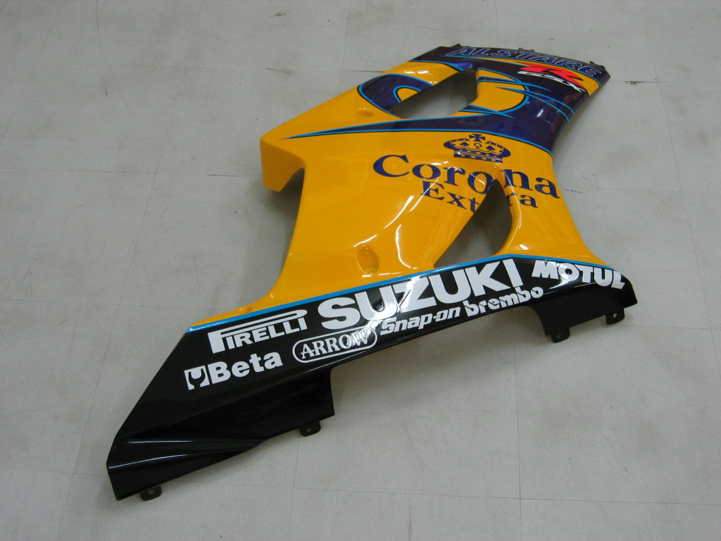2003-2004 GSXR1000 carrosseriekuip geel ABS spuitgegoten kunststoffen set algemeen