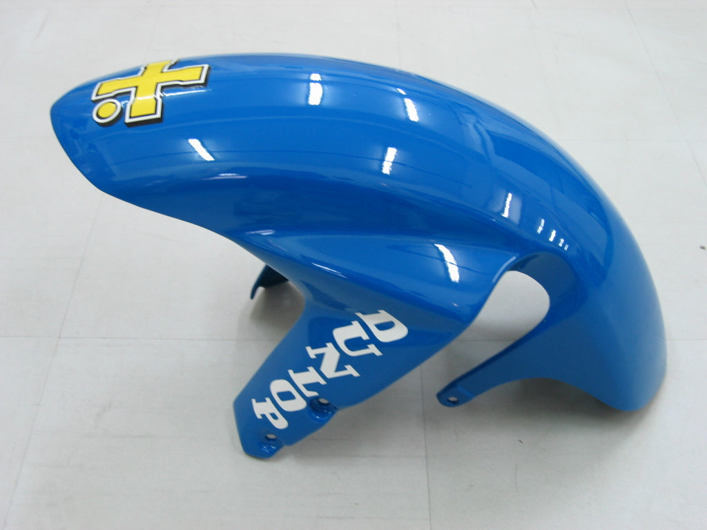 2003-2004 GSXR1000 Bodywork Fairing Black Blue ABS Injection Molded Plastics Set Generic