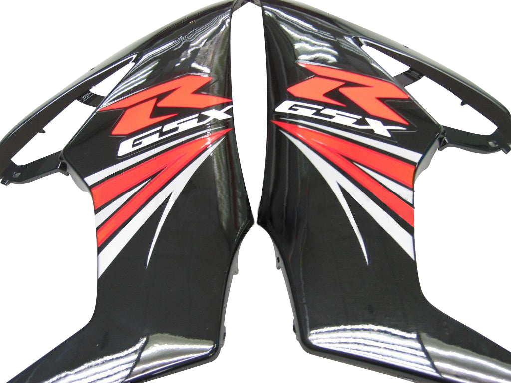Suzuki GSXR 1000 Noir 2005-2006 & Carénages de course GSXR rouges génériques
