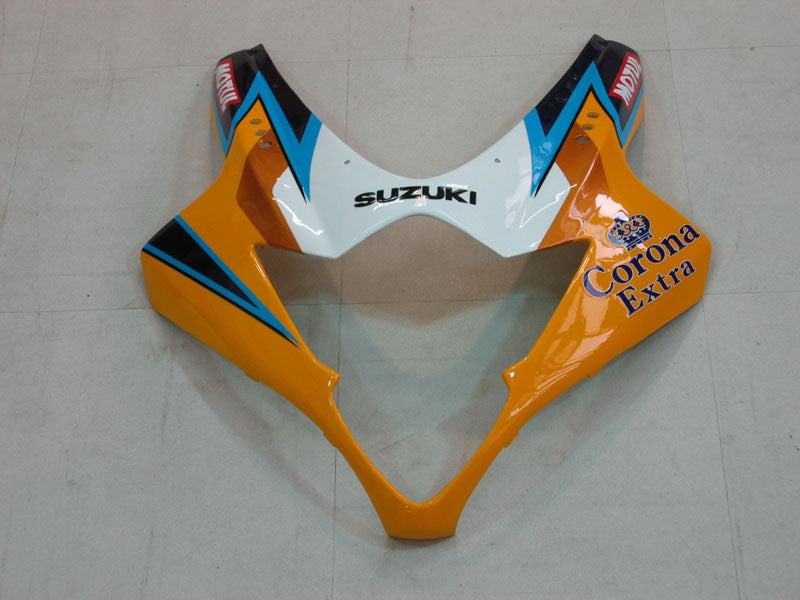 2005-2006 GSXR1000 FAIRING FAIRING JAUNE ABS ABS PLASTIQUES MOULÉS PLASTIQUES GÉNÉRIQUE
