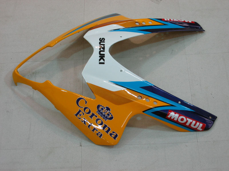 2005-2006 GSXR1000 FAIRING FAIRING JAUNE ABS ABS PLASTIQUES MOULÉS PLASTIQUES GÉNÉRIQUE