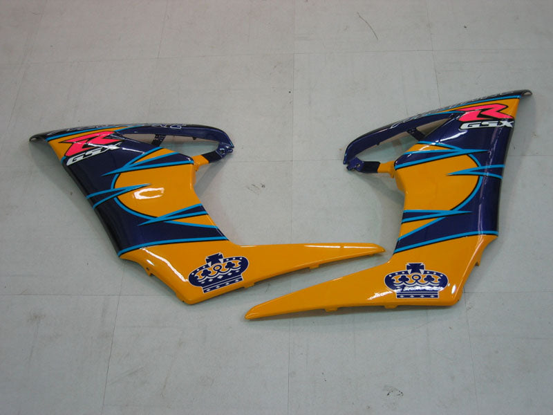 2005-2006 GSXR1000 FAIRING FAIRING JAUNE ABS ABS PLASTIQUES MOULÉS PLASTIQUES GÉNÉRIQUE