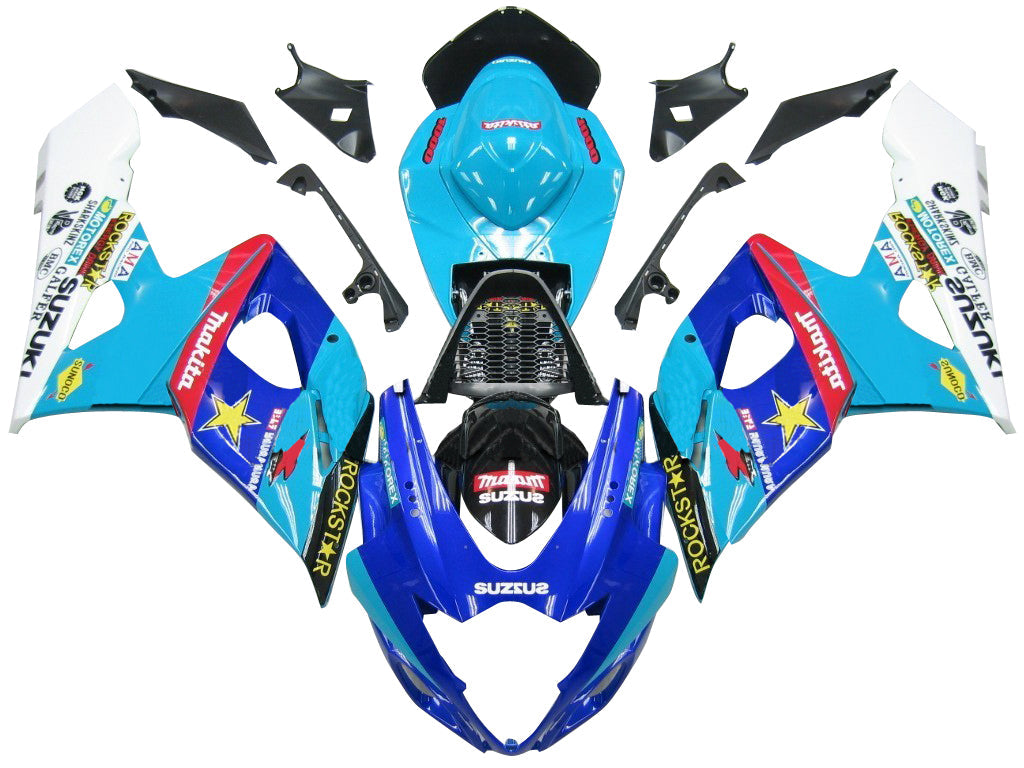 2005-2006 Suzuki GSXR 1000 Blue Rockstar Makita Gsxr Racing Fairings générique