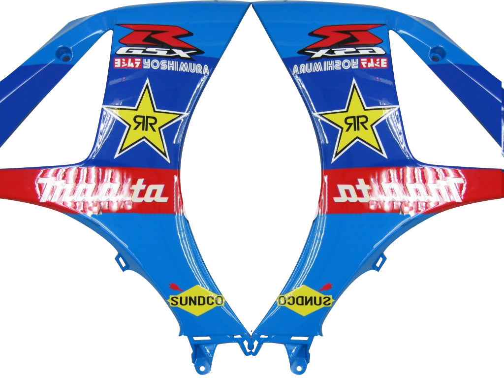 Carenados de carreras Suzuki GSXR 1000 azul Rockstar 2007-2008 genéricos