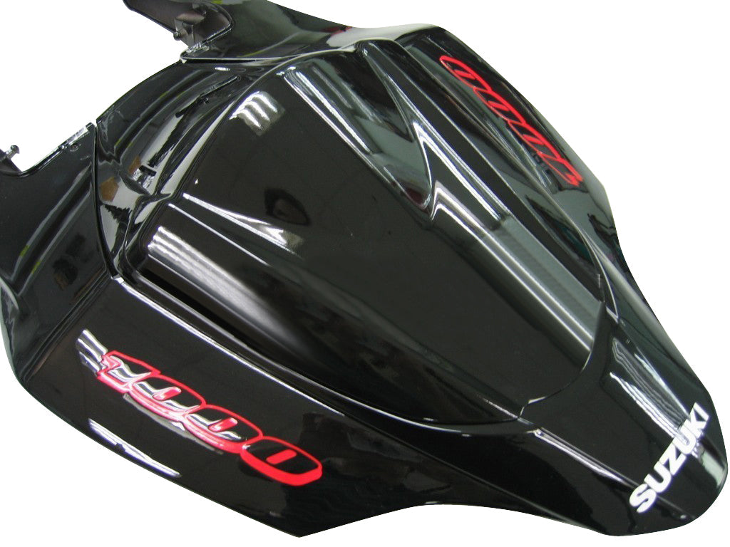 Suzuki GSXR 1000, rok výroby 2007-2008, čierna & Orange Gold Flame Racing Fairings Generic