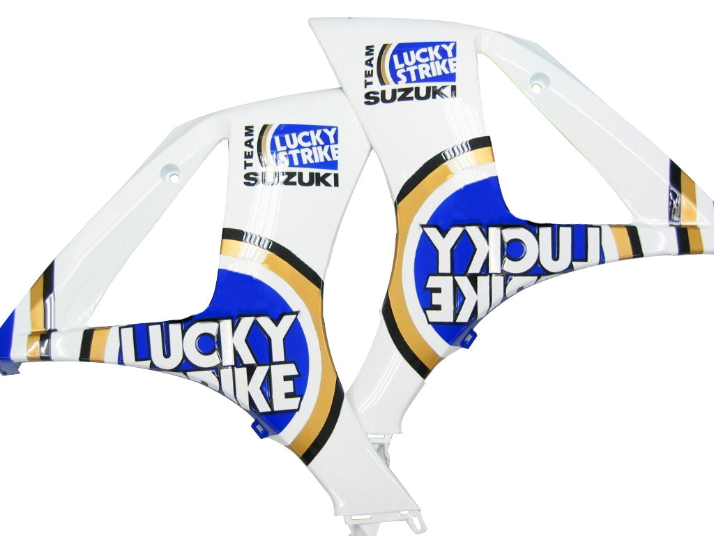 2007-2008 Suzuki GSXR 1000 Wit & Blue Lucky Strike Racing Kuipen Generiek