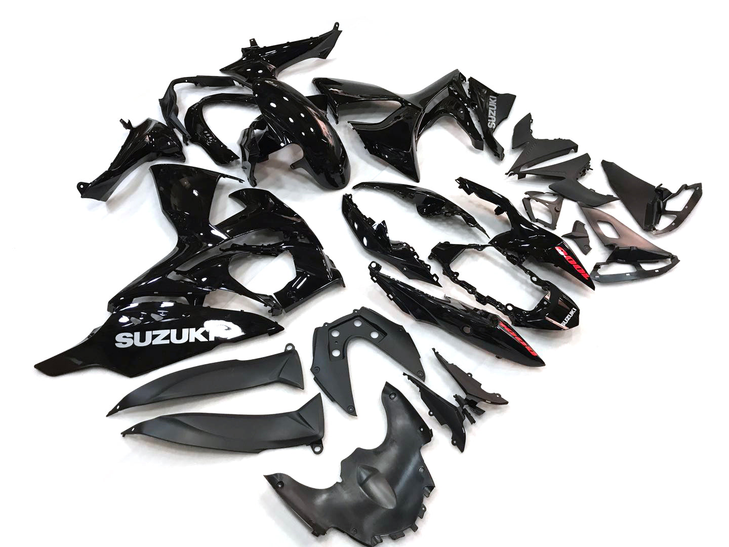 2009-2016 GSXR1000 Black Bodywork Fairing ABS INSIME PLASTIQUES MOULÉS Set générique