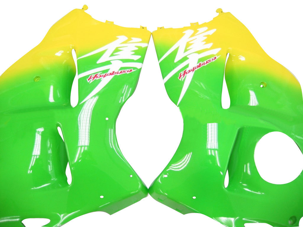 1999-2007 Suzuki GSX1300 Hayabusa Grön & Gula Hayabusa Racing-kåpor Generiska