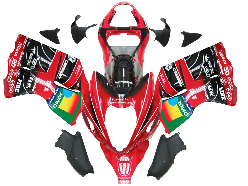 1999-2007 Suzuki GSX1300 Hayabusa Red Black Jomo Racing Fairings Generic