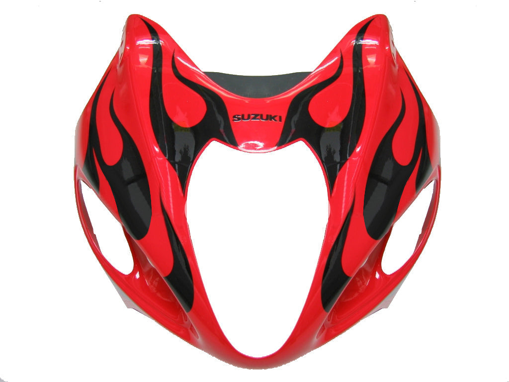 1999-2007 Suzuki GSX1300 Hayabusa Röd & Black Flame Racing-kåpor Generiska